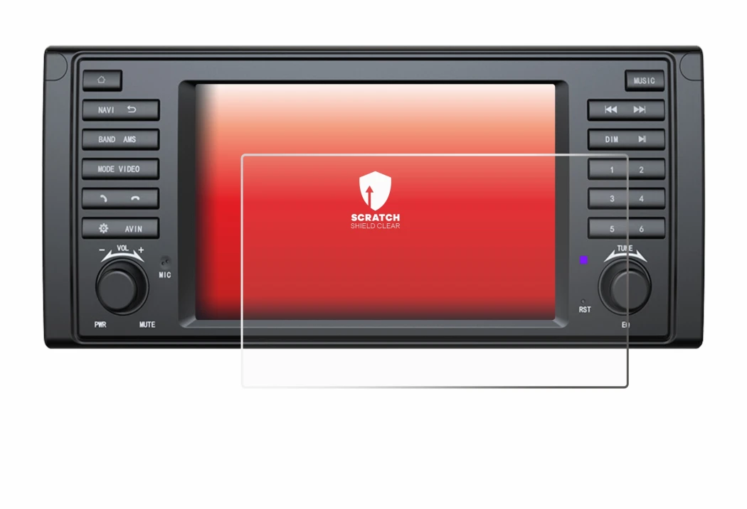 Immagine del dispositivo Eonon E39A12S con un'ampia varietà di protezioni per lo schermo.