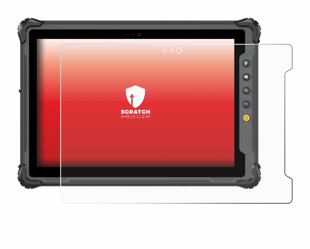 Immagine del dispositivo onerugged W10 J con un'ampia varietà di protezioni per lo schermo.