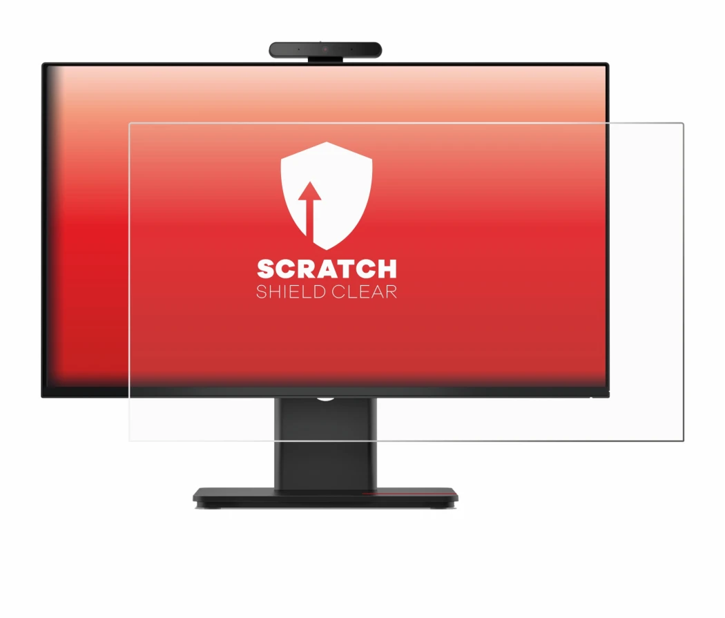 Immagine del dispositivo Lenovo ThinkCentre M70a Gen 6 con un'ampia varietà di protezioni per lo schermo.