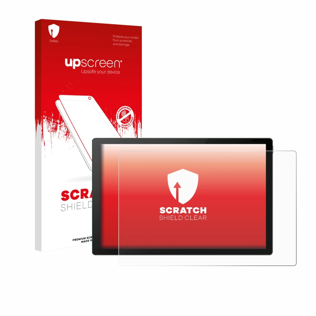 Parte frontale di una confezione del prodotto con il logo del marchio upscreen. Accanto è raffigurato il dispositivo EcoFlow P