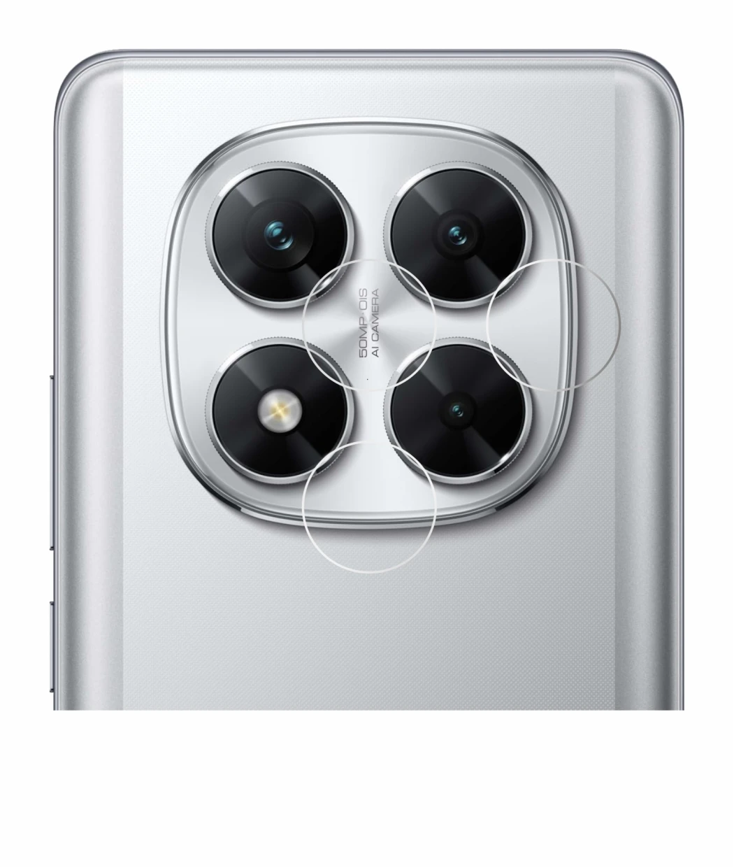 Immagine del dispositivo Xiaomi Poco X7 (SOLO Fotocamera) con un'ampia varietà di protezioni per lo schermo.