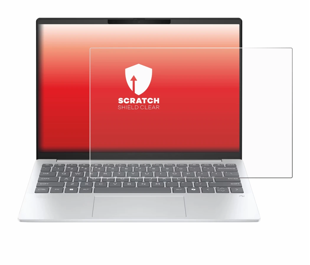 Immagine del dispositivo HP OmniBook 7 Aero 13 con un'ampia varietà di protezioni per lo schermo.