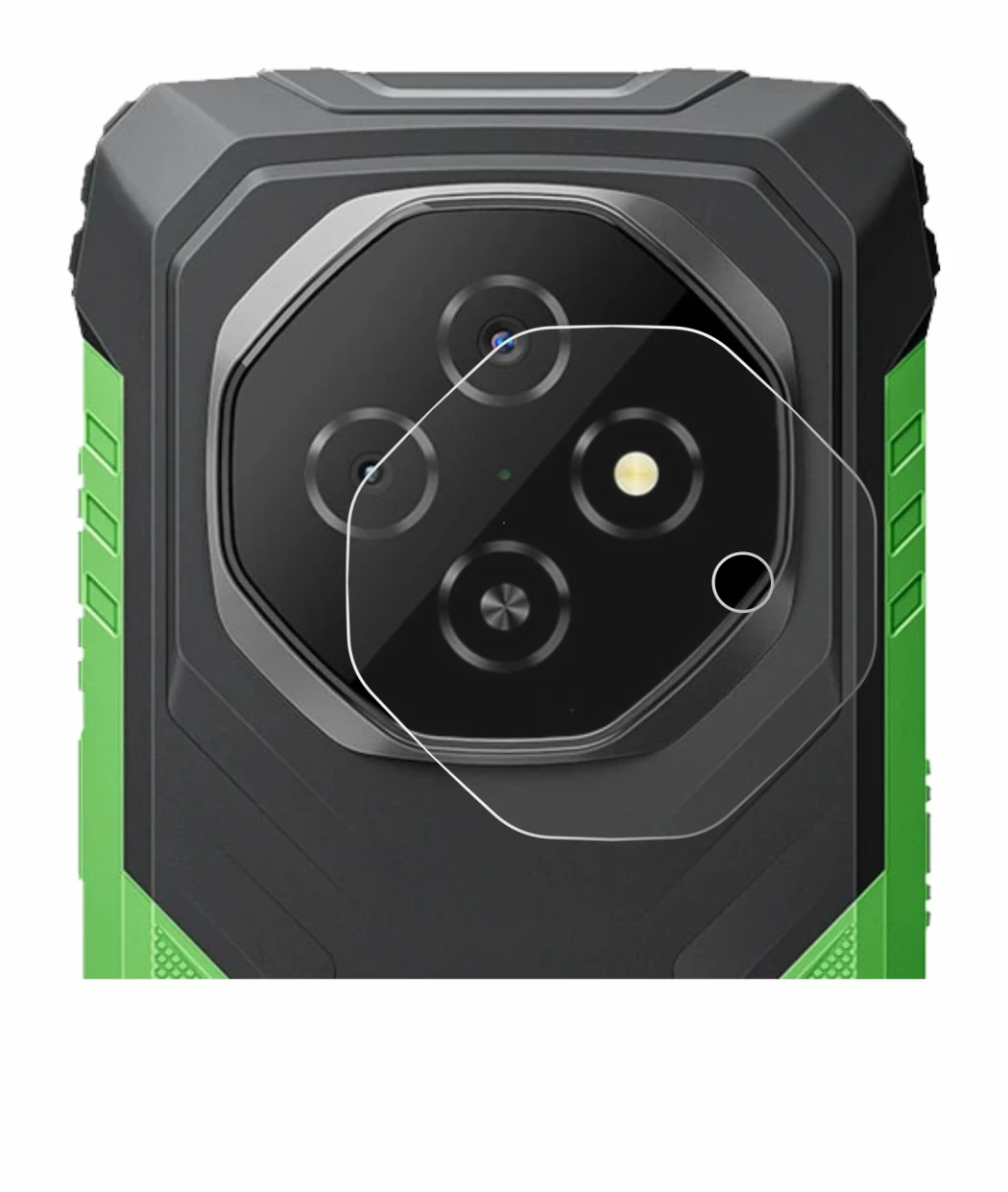 Immagine del dispositivo Blackview Fort 1 (SOLO Fotocamera) con un'ampia varietà di protezioni per lo schermo.