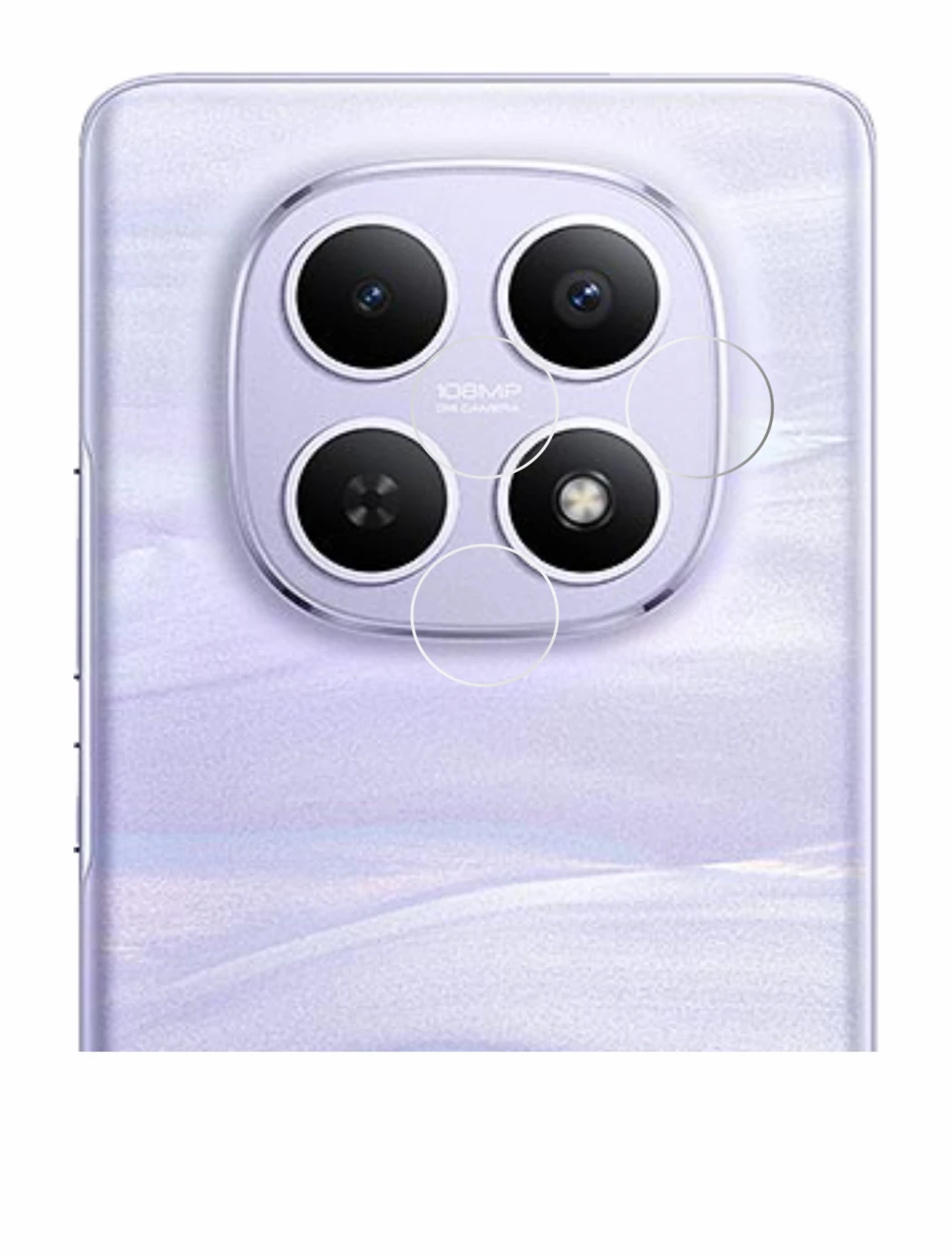 Immagine del dispositivo Xiaomi Redmi Note 15 4G (SOLO Camera) con un'ampia varietà di protezioni per lo schermo.