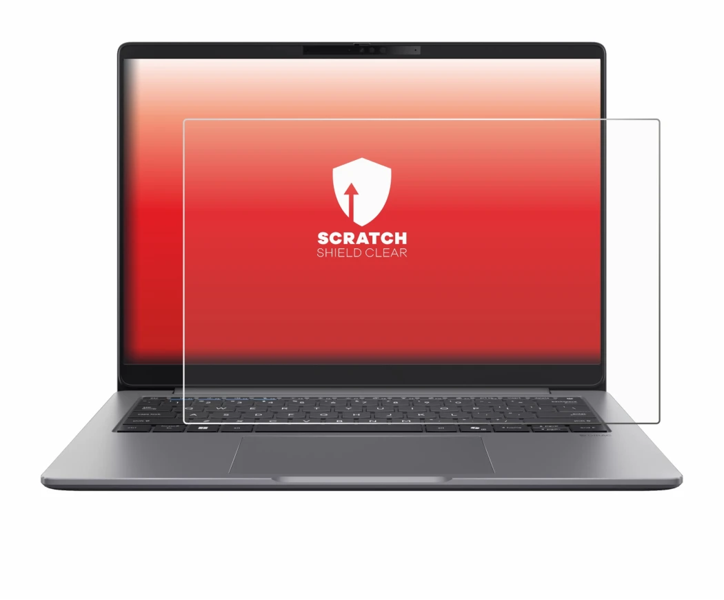 Immagine del dispositivo ASUS ExpertBook P5 G2 con un'ampia varietà di protezioni per lo schermo.