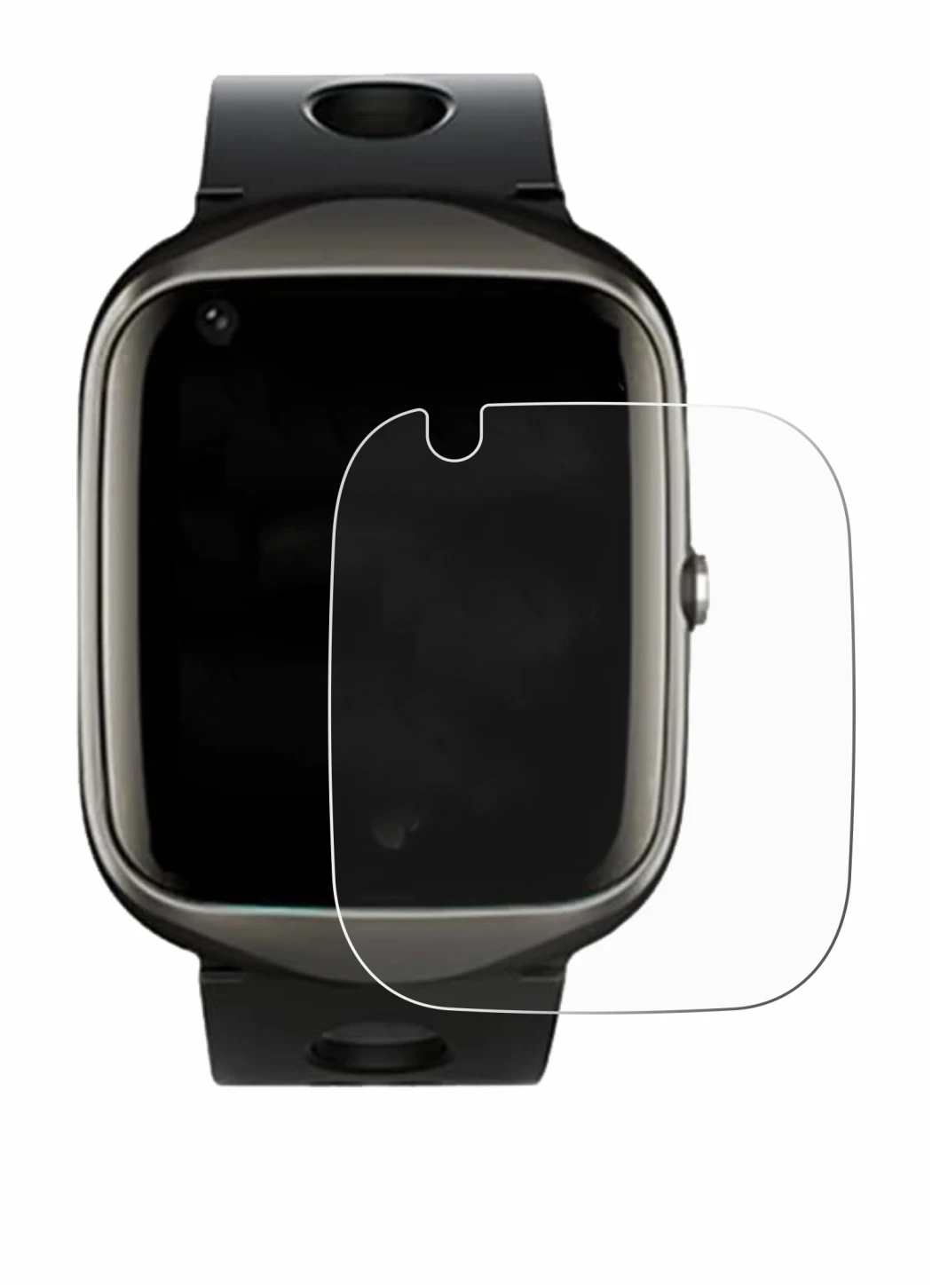 Immagine del dispositivo ABUBU SmartWatch PBL2 con un'ampia varietà di protezioni per lo schermo.