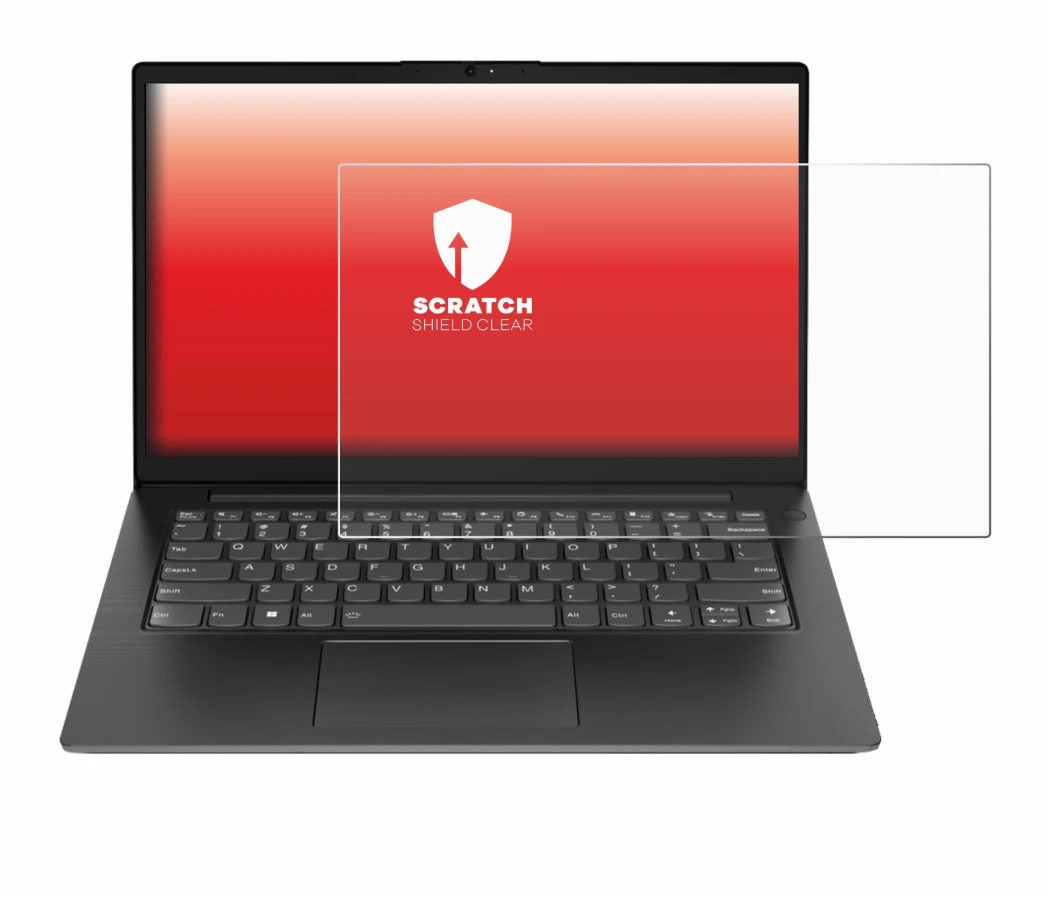 Immagine del dispositivo Lenovo V14 Gen 5 con un'ampia varietà di protezioni per lo schermo.