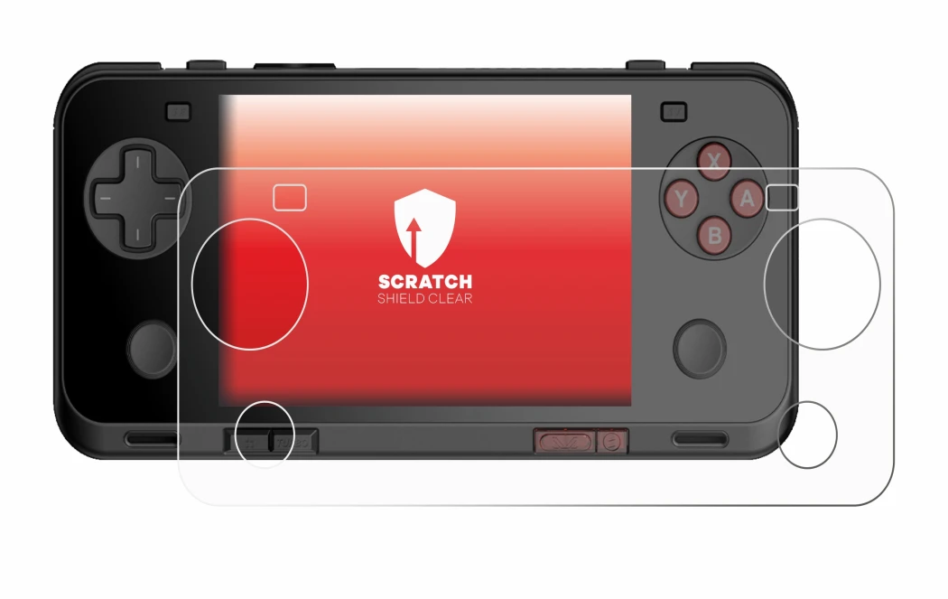 Immagine del dispositivo Ayaneo Pocket ACE con un'ampia varietà di protezioni per lo schermo.