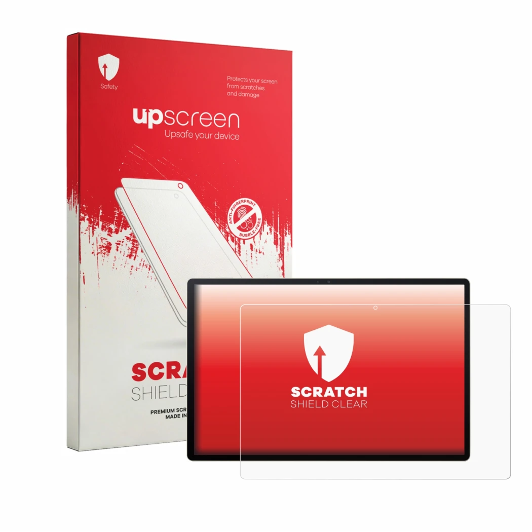 Parte frontale di una confezione del prodotto con il logo del marchio upscreen. Accanto è raffigurato il dispositivo Acer Icon