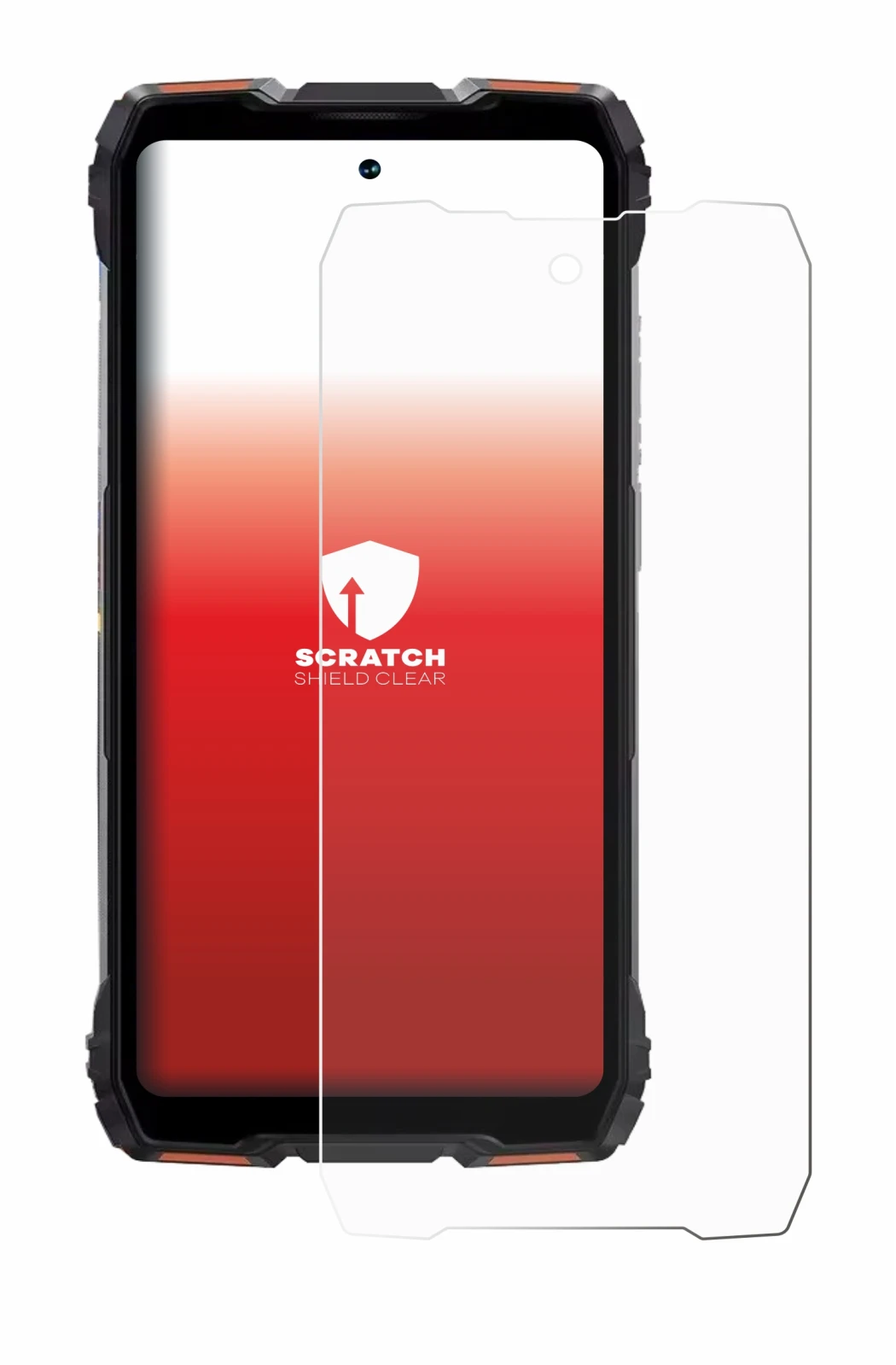 Immagine del dispositivo Blackview Rock 3 con un'ampia varietà di protezioni per lo schermo.