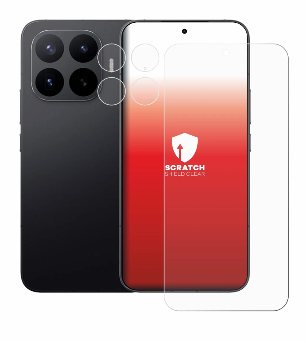 Immagine del dispositivo Xiaomi 17T Pro (Fronte+Fotocamera) con un'ampia varietà di protezioni per lo schermo.