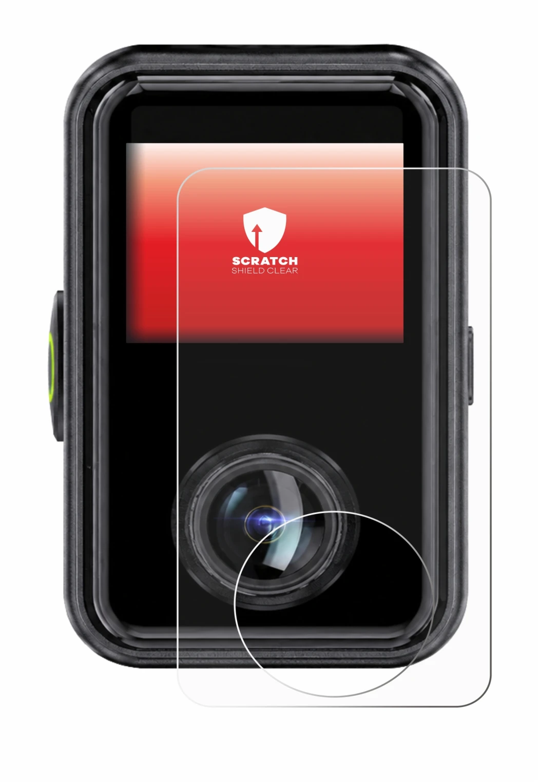 Immagine del dispositivo Vantrue E360 Ace con un'ampia varietà di protezioni per lo schermo.
