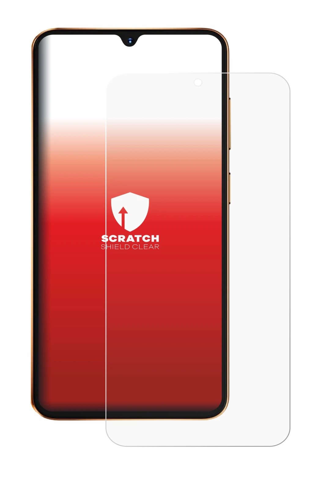 Immagine del dispositivo Hotwav A17 Pro Max con un'ampia varietà di protezioni per lo schermo.