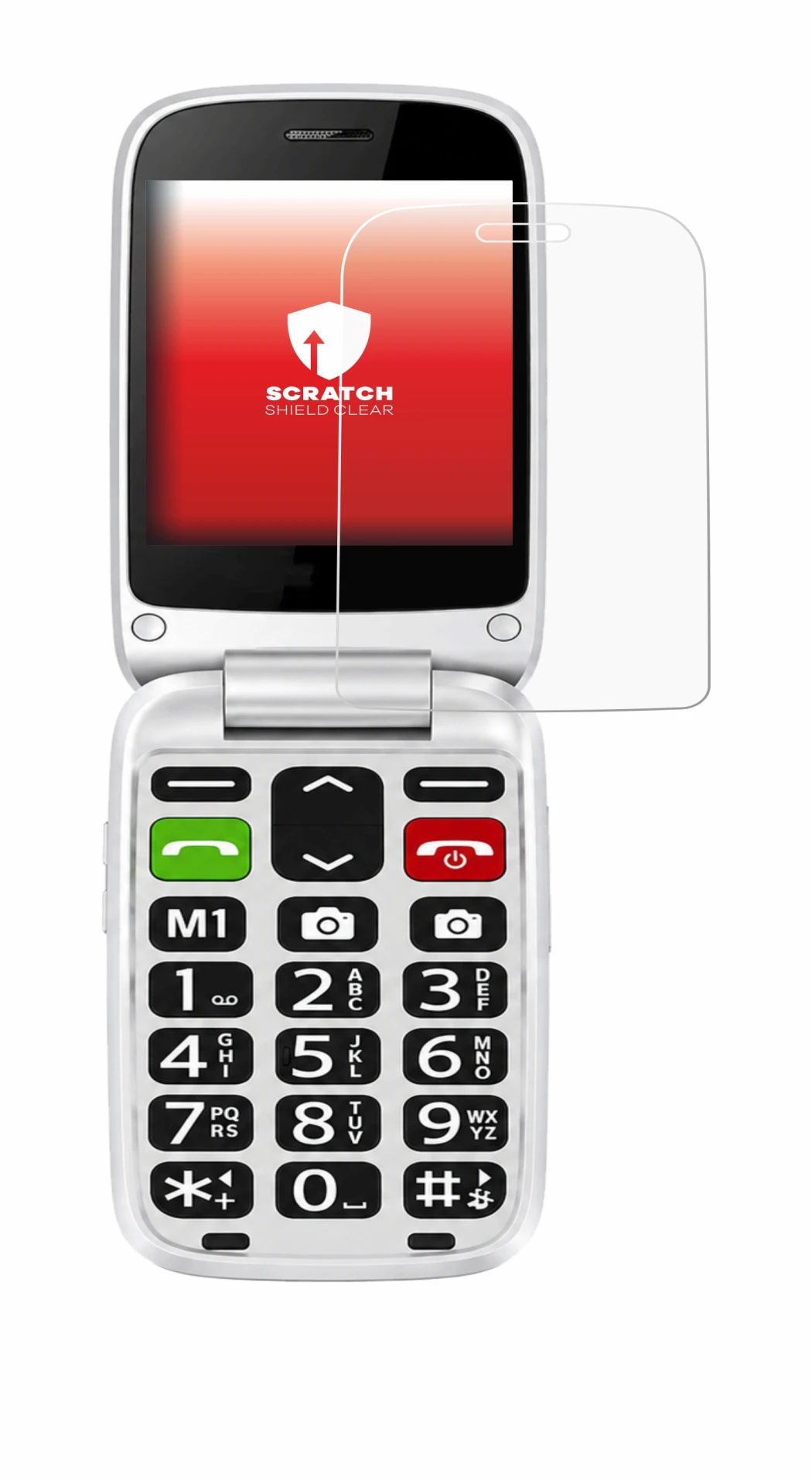 Immagine del dispositivo true S70 con un'ampia varietà di protezioni per lo schermo.