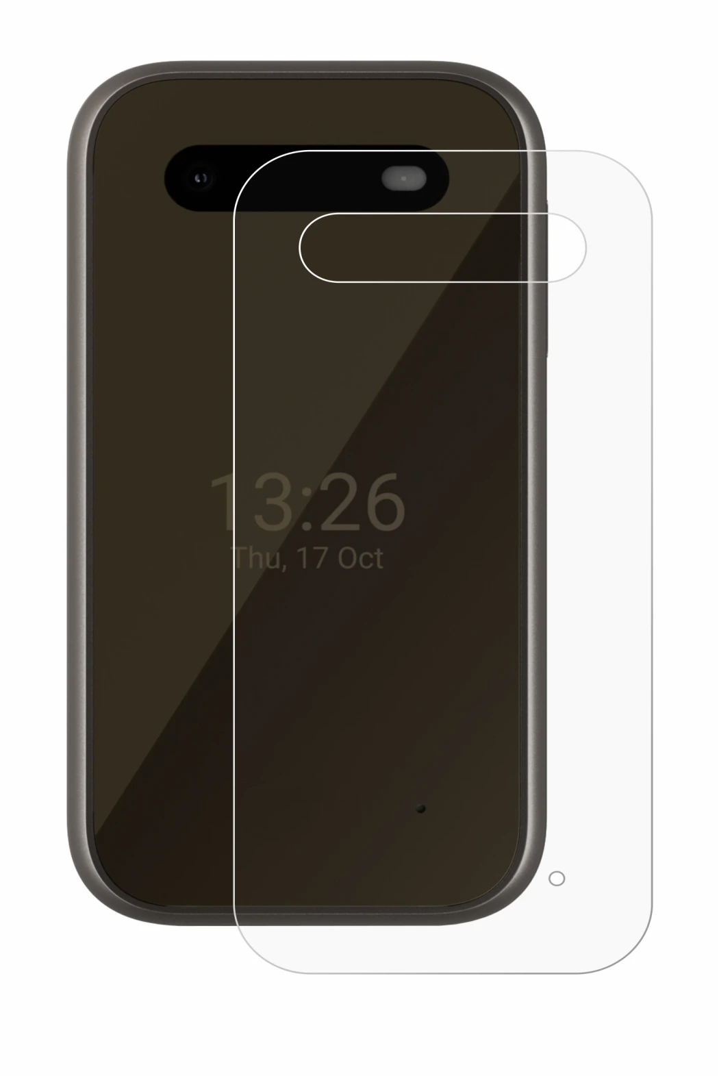 Immagine del dispositivo HMD 2660 Flip 4G (Posteriore) con un'ampia varietà di protezioni per lo schermo.