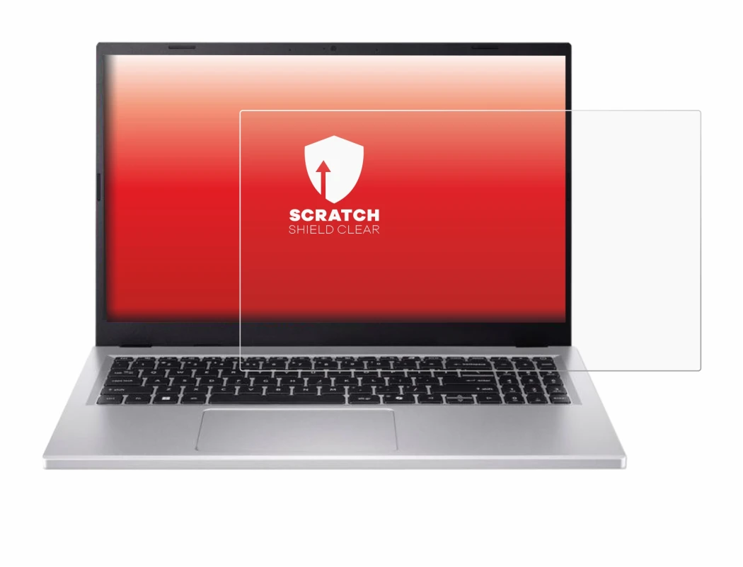 Immagine del dispositivo Acer Extensa 15 con un'ampia varietà di protezioni per lo schermo.