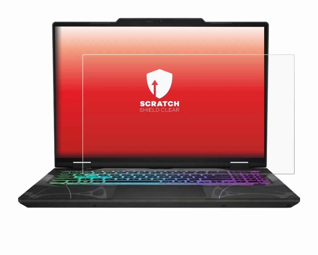 Immagine del dispositivo MSI Cyborg 15 B13W con un'ampia varietà di protezioni per lo schermo.