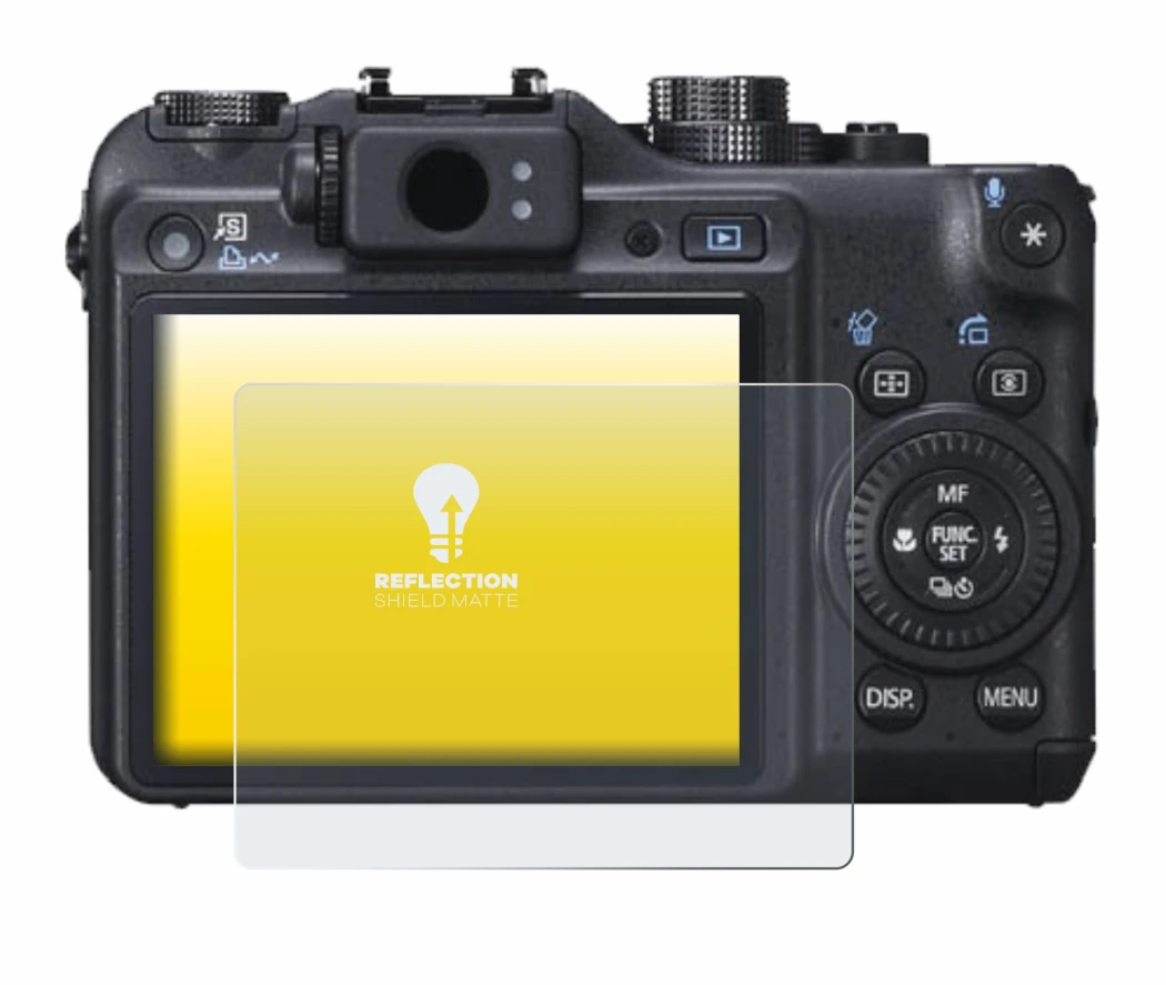 Immagine del dispositivo Canon PowerShot G10 con un'ampia varietà di protezioni per lo schermo.