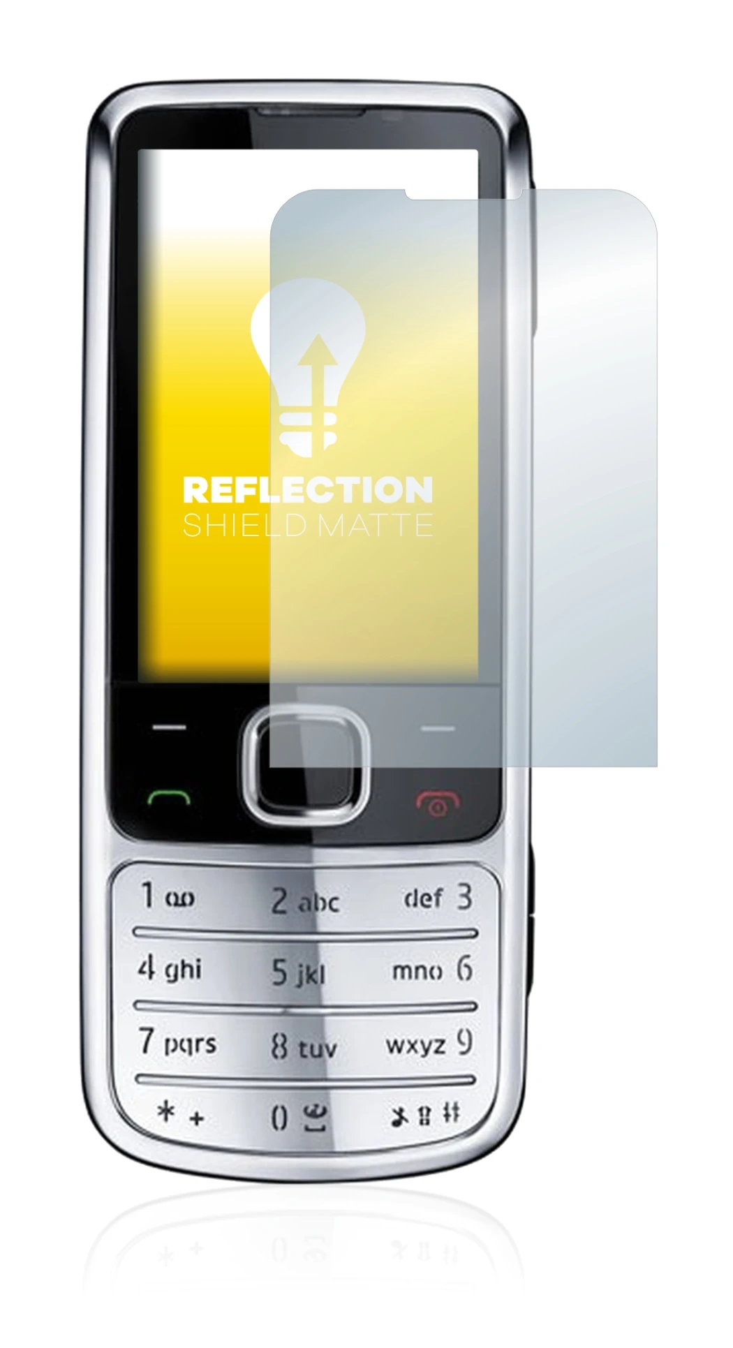 Immagine del dispositivo Nokia 6700 classic con un'ampia varietà di protezioni per lo schermo.