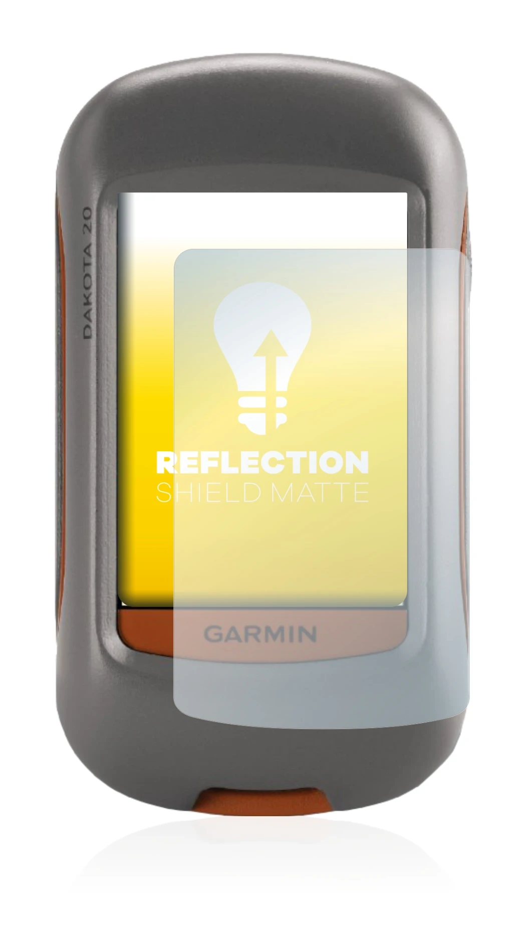 Immagine del dispositivo Garmin Dakota 20 con un'ampia varietà di protezioni per lo schermo.