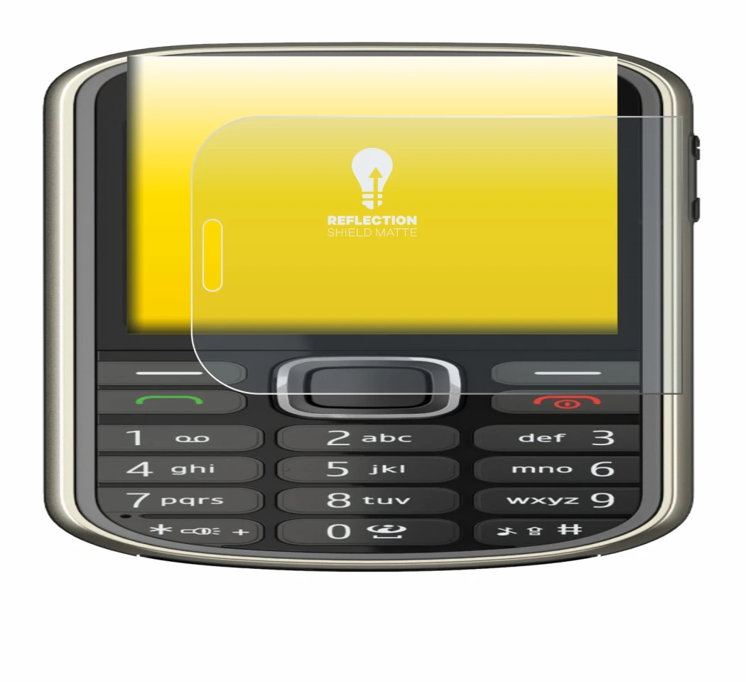 Immagine del dispositivo Nokia 3720 classic con un'ampia varietà di protezioni per lo schermo.