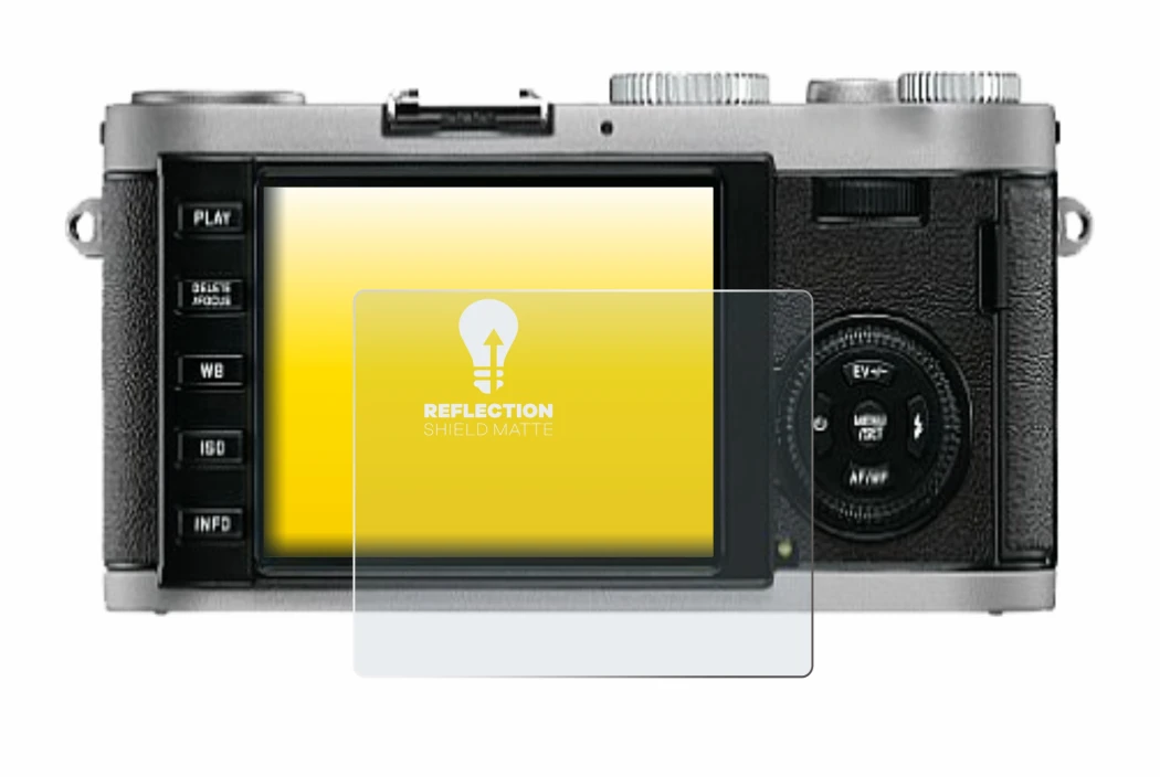 Immagine del dispositivo Leica X1 con un'ampia varietà di protezioni per lo schermo.