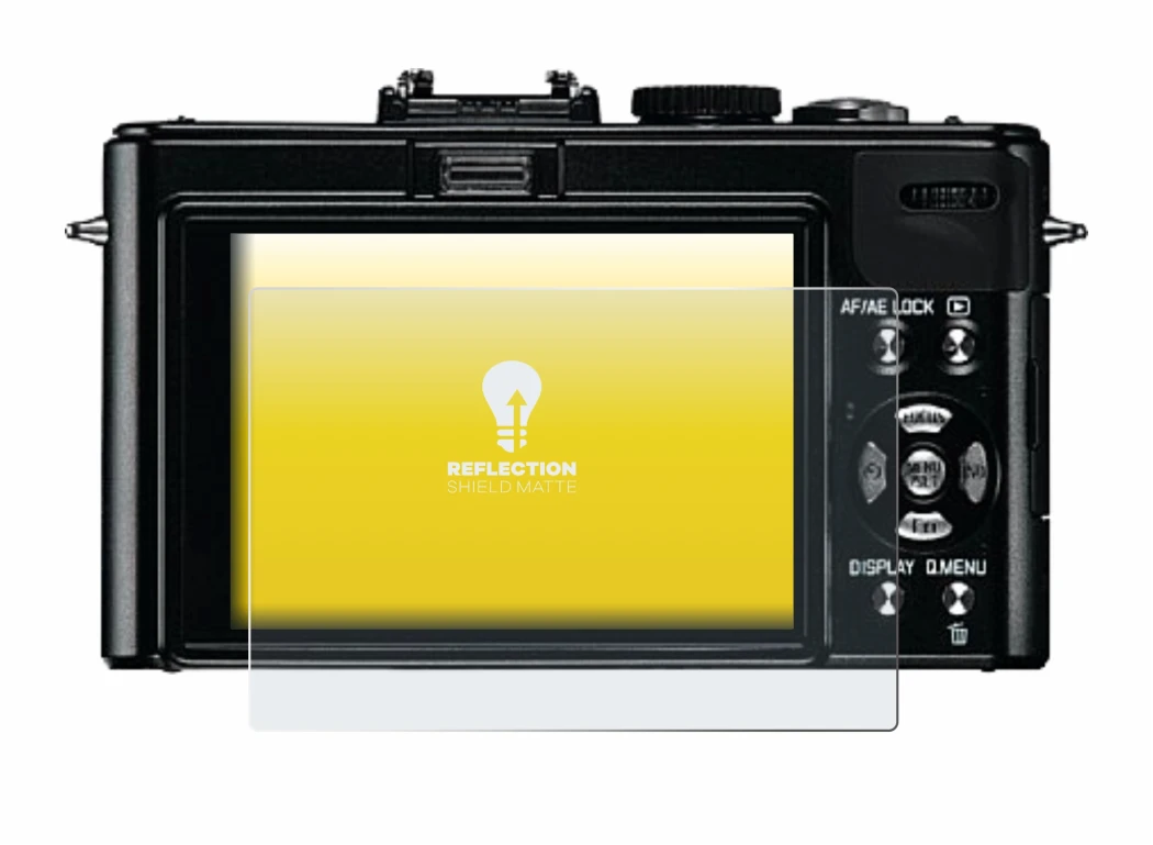 Immagine del dispositivo Leica D-Lux 5 con un'ampia varietà di protezioni per lo schermo.