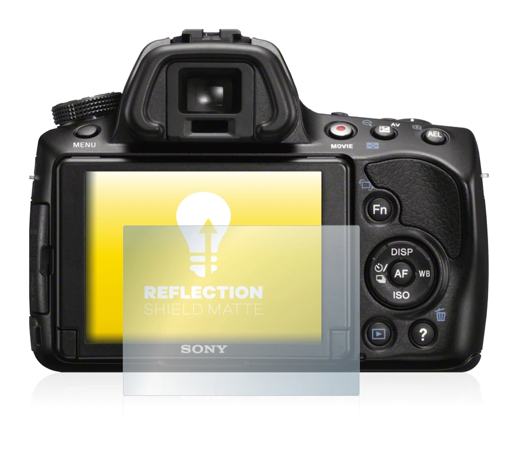 Immagine del dispositivo Sony Alpha 37 (SLT-A37) con un'ampia varietà di protezioni per lo schermo.
