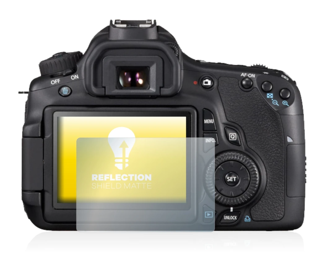 Immagine del dispositivo Canon EOS 650D con un'ampia varietà di protezioni per lo schermo.
