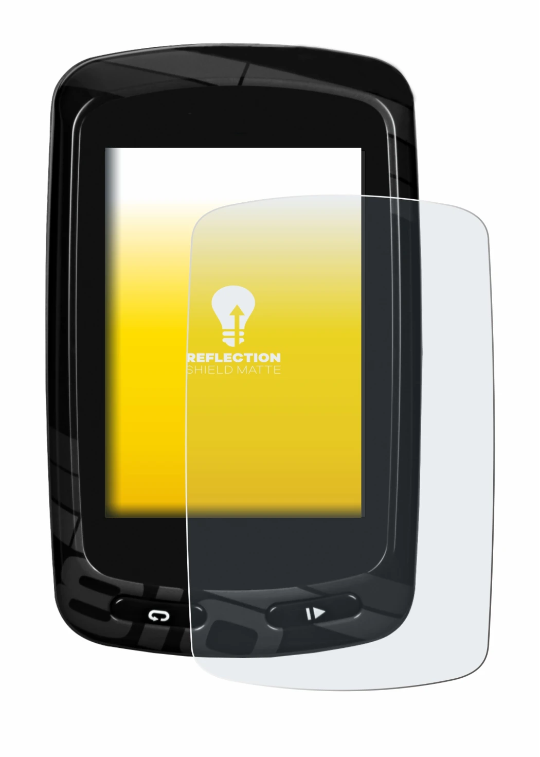 Immagine del dispositivo Garmin Edge 810 con un'ampia varietà di protezioni per lo schermo.