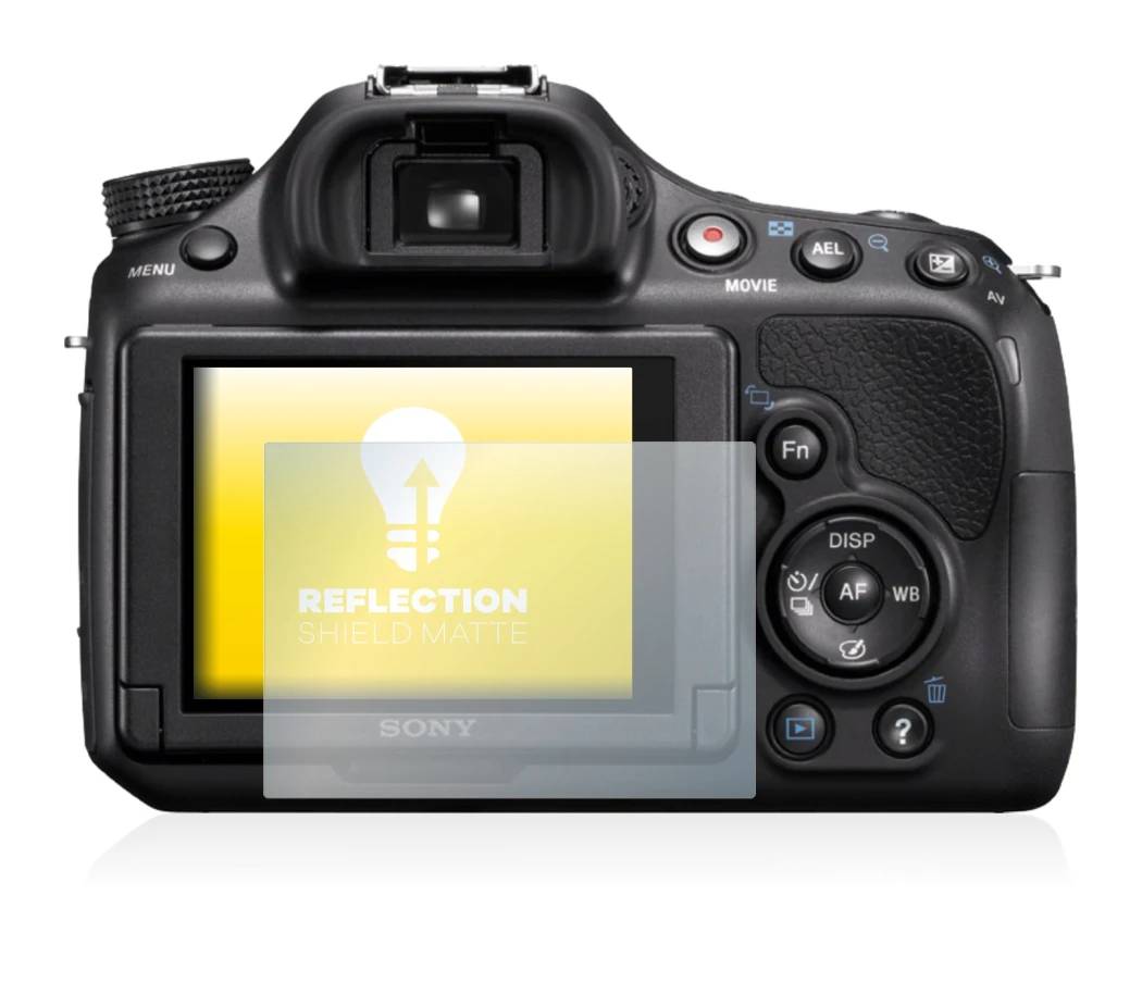 Immagine del dispositivo Sony Alpha 58 (SLT-A58) con un'ampia varietà di protezioni per lo schermo.