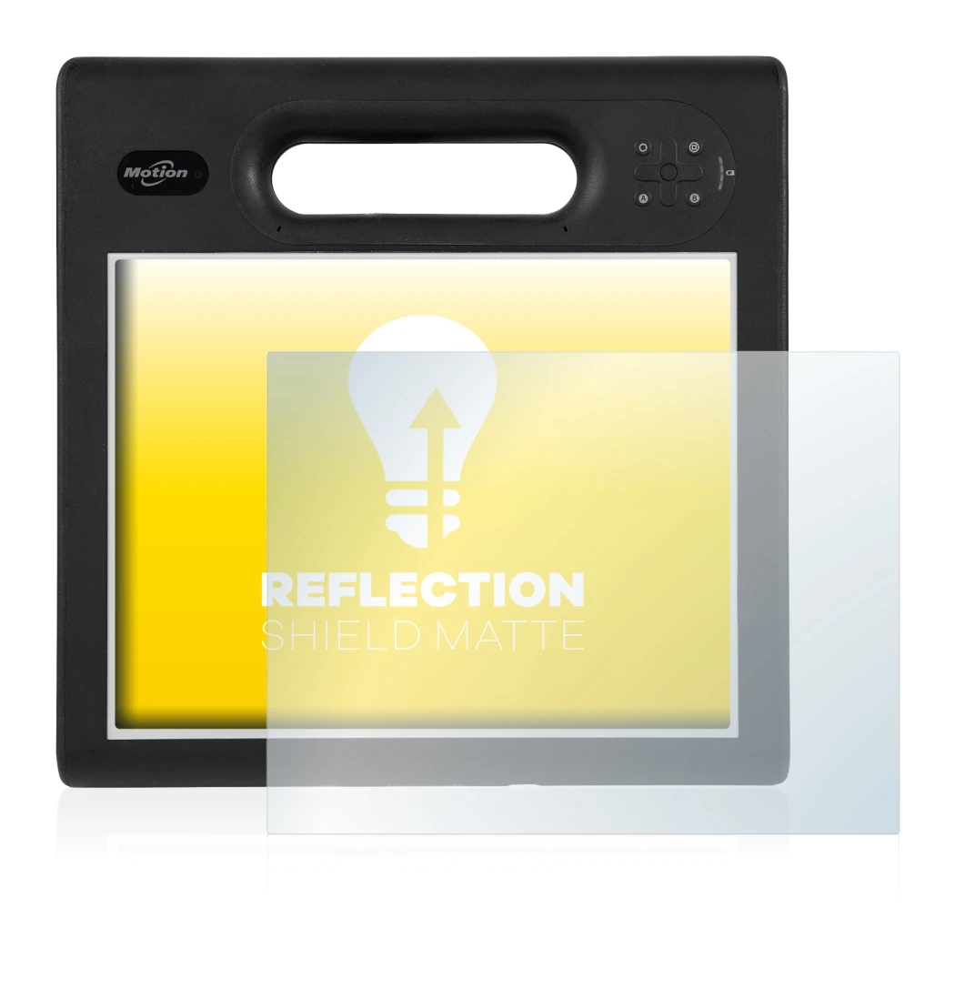 Immagine del dispositivo Motion Computing F5t con un'ampia varietà di protezioni per lo schermo.