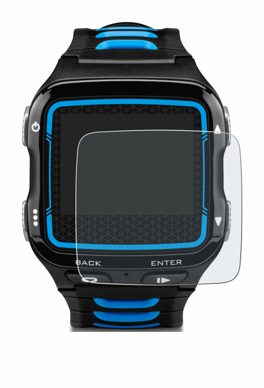 Immagine del dispositivo Garmin Forerunner 920XT con un'ampia varietà di protezioni per lo schermo.