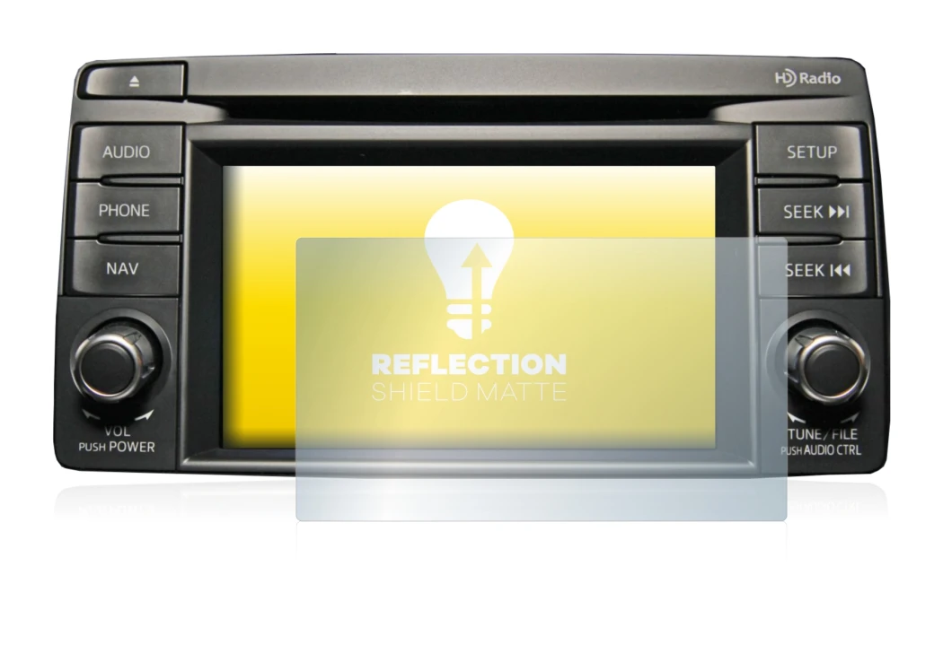 Immagine del dispositivo Mazda CX-5 2012-2014 Infotainment System con un'ampia varietà di protezioni per lo schermo.