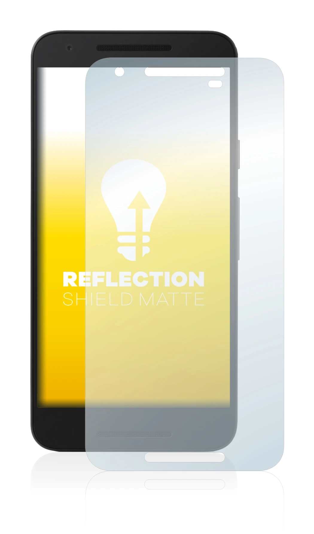 Immagine del dispositivo Google Nexus 5X con un'ampia varietà di protezioni per lo schermo.