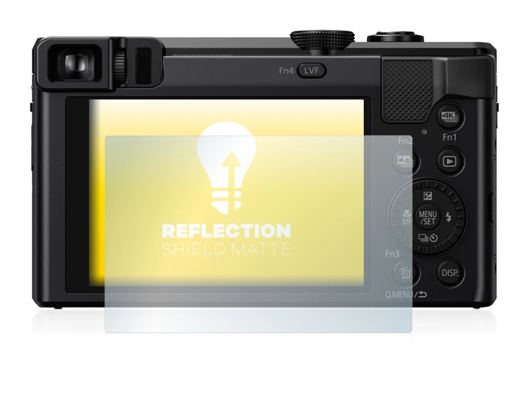 Immagine del dispositivo Panasonic Lumix DMC-TZ81 con un'ampia varietà di protezioni per lo schermo.