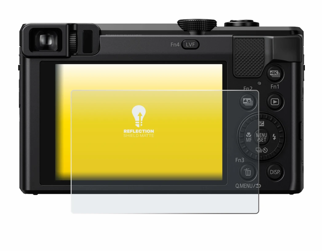 Immagine del dispositivo Panasonic Lumix DMC-TZ80 con un'ampia varietà di protezioni per lo schermo.