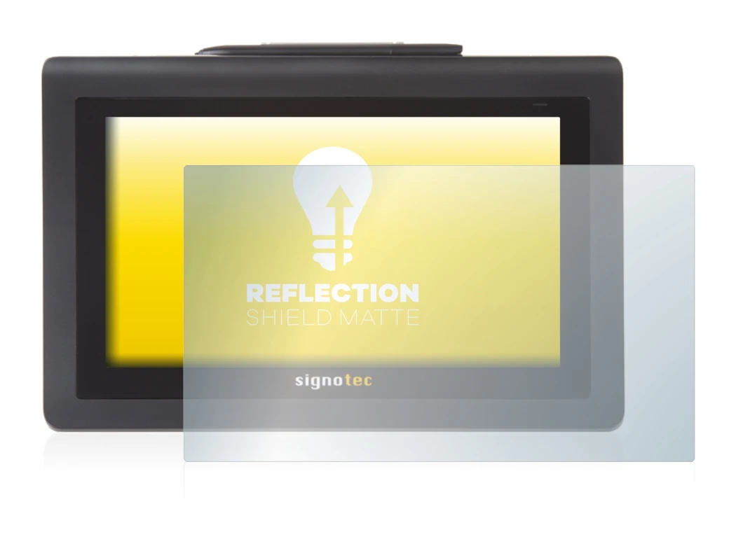 Immagine del dispositivo Signotec Signature Pad Delta con un'ampia varietà di protezioni per lo schermo.