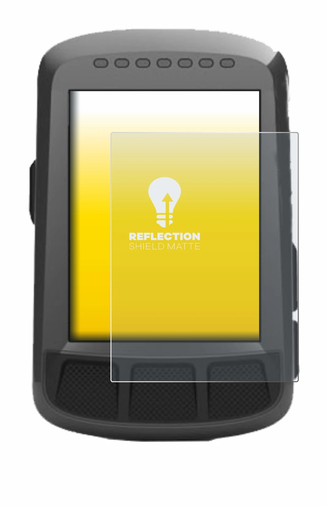 Immagine del dispositivo Wahoo Elemnt Bolt GPS con un'ampia varietà di protezioni per lo schermo.