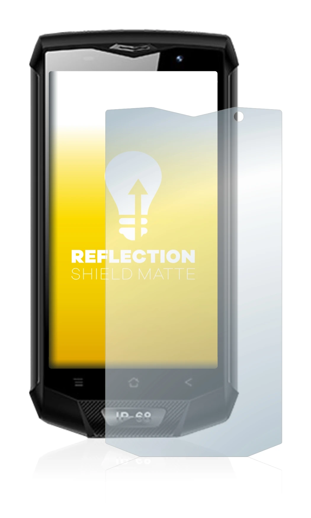 Immagine del dispositivo Blackview BV8000 Pro con un'ampia varietà di protezioni per lo schermo.