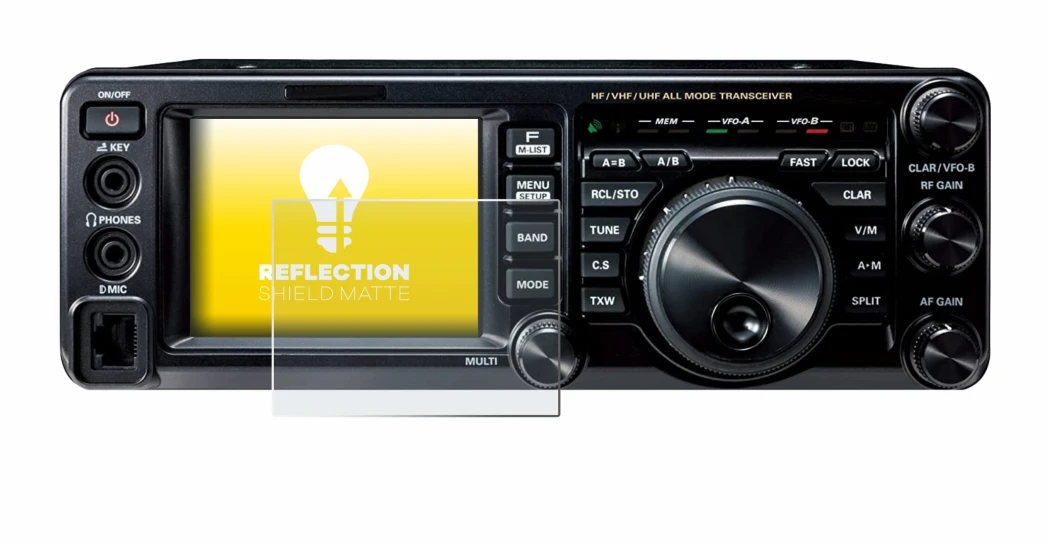 Immagine del dispositivo Yaesu FT-991A con un'ampia varietà di protezioni per lo schermo.