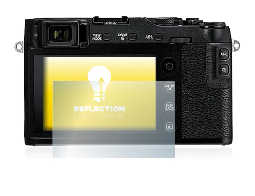 Immagine del dispositivo Fujifilm X-E3 con un'ampia varietà di protezioni per lo schermo.