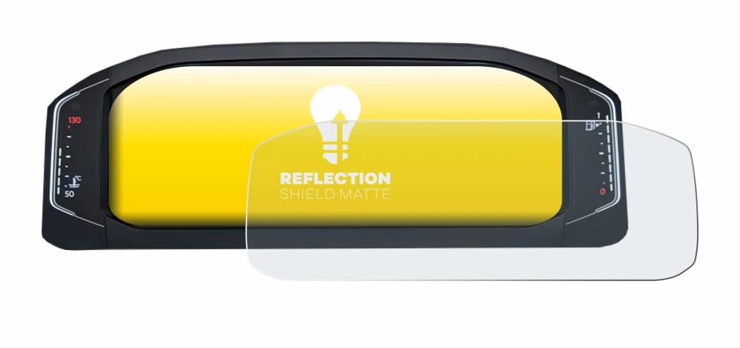 Immagine del dispositivo Volkswagen Active Info Display T-Roc con un'ampia varietà di protezioni per lo schermo.