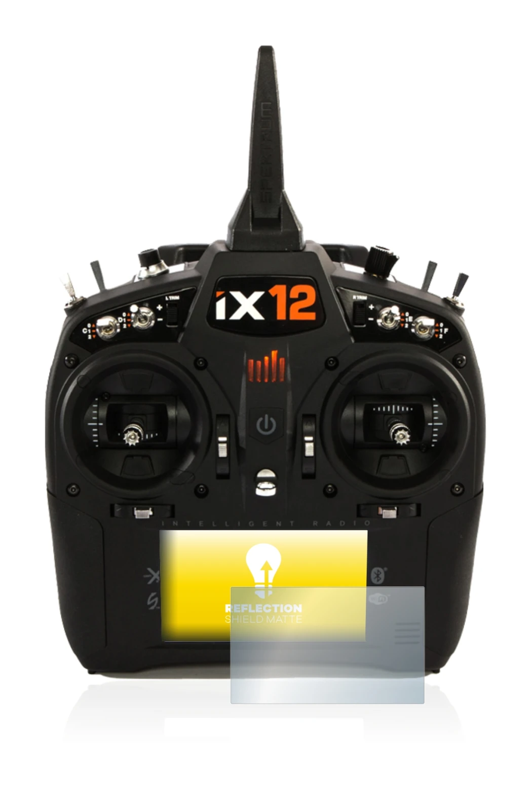 Immagine del dispositivo Spektrum IX12 con un'ampia varietà di protezioni per lo schermo.