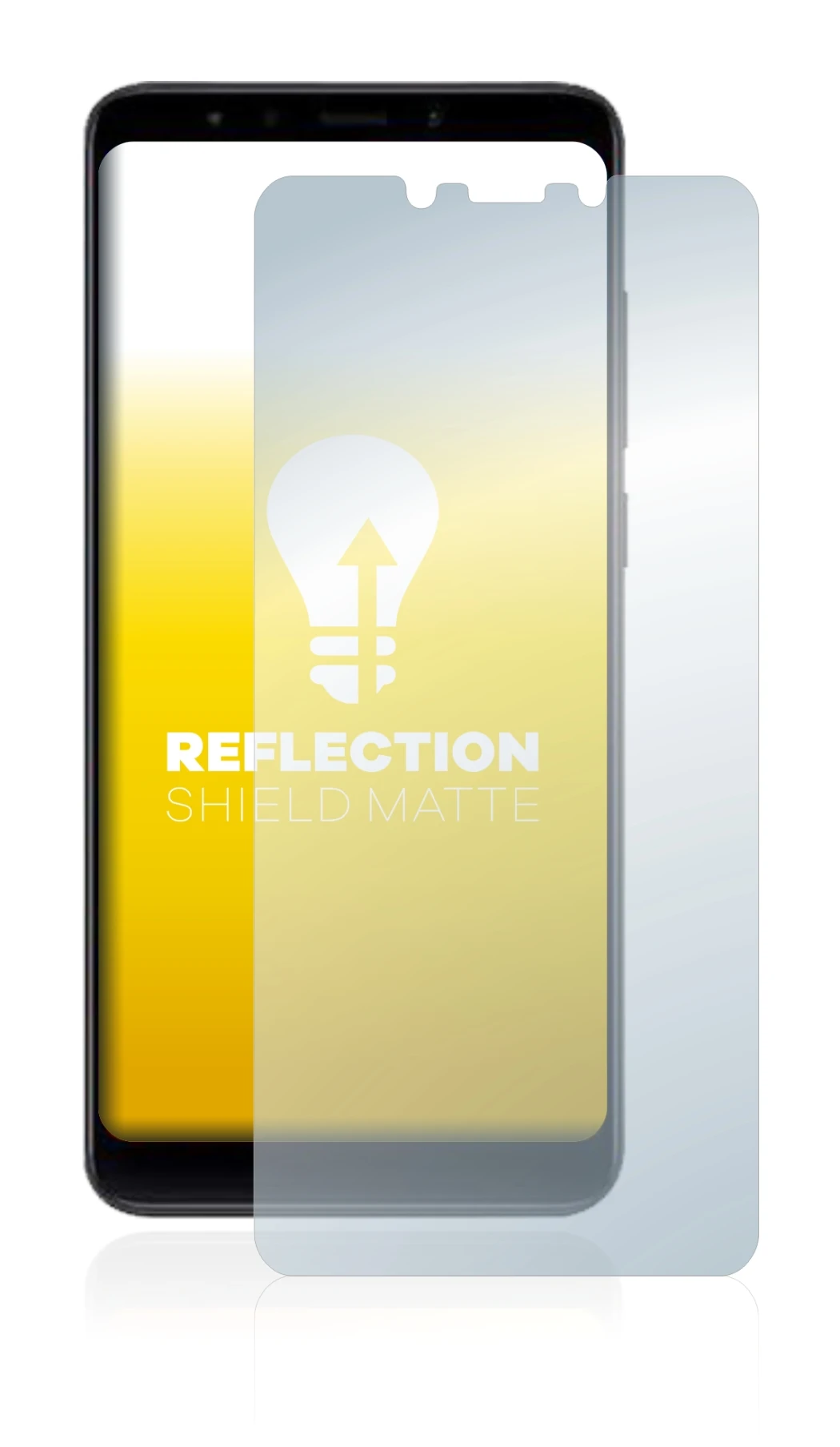 Immagine del dispositivo Xiaomi Mi A2 con un'ampia varietà di protezioni per lo schermo.