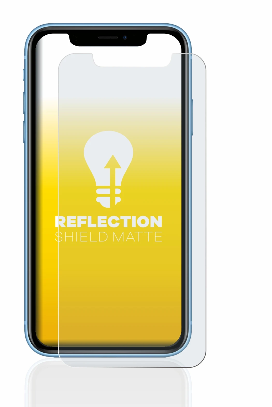 Immagine del dispositivo Apple iPhone XR con un'ampia varietà di protezioni per lo schermo.