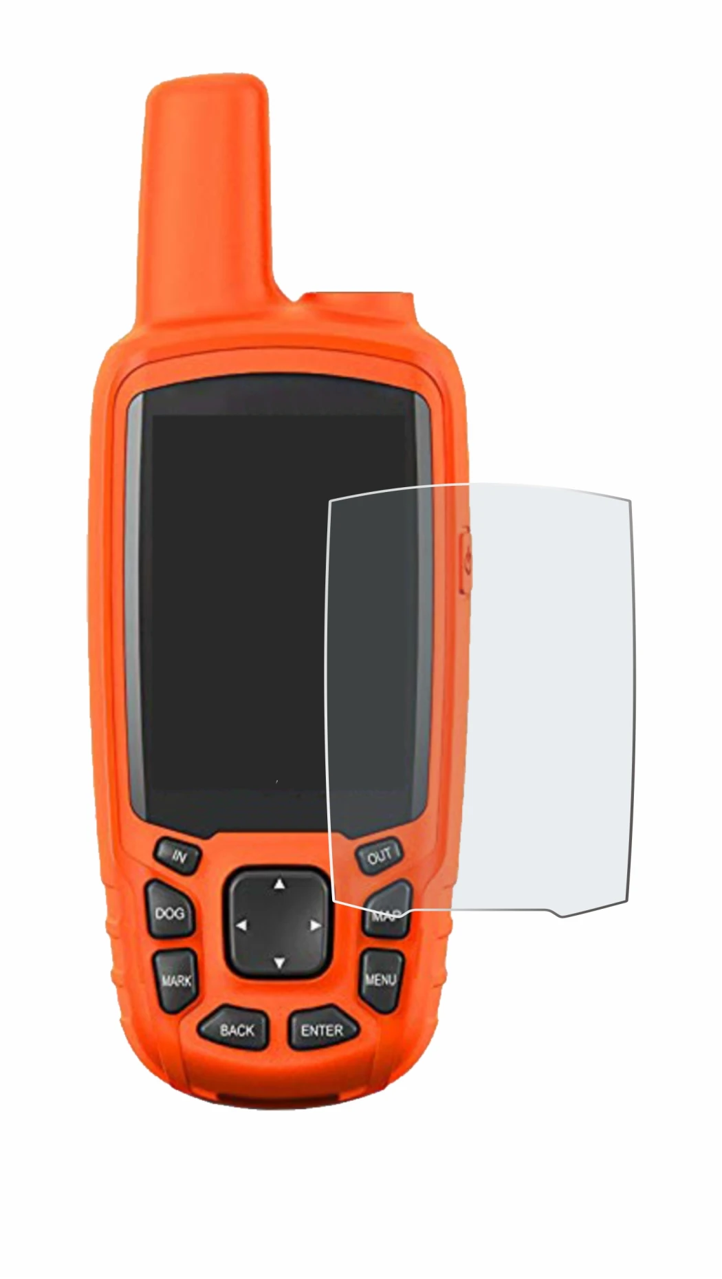 Immagine del dispositivo Garmin Astro 430 con un'ampia varietà di protezioni per lo schermo.