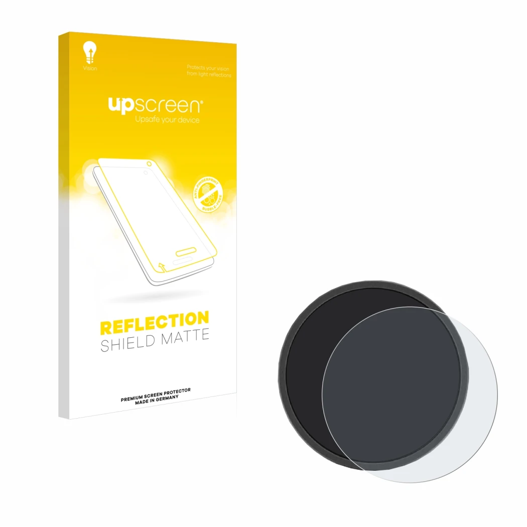 Parte frontale di una confezione del prodotto con il logo del marchio upscreen. Accanto è raffigurato il dispositivo Beeline M