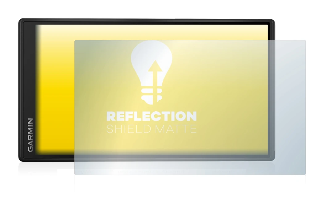 Immagine del dispositivo Garmin DriveSmart 55 con un'ampia varietà di protezioni per lo schermo.