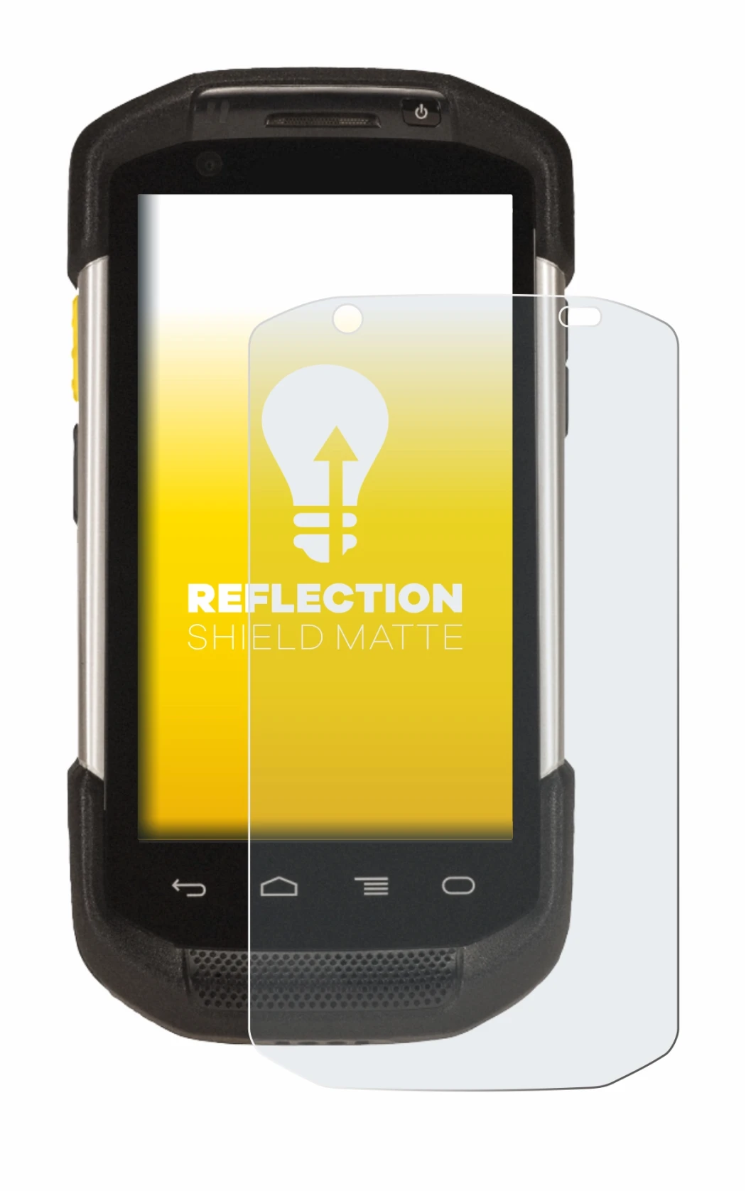 Immagine del dispositivo Zebra TC77 con un'ampia varietà di protezioni per lo schermo.